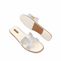 Sierra - Women's Crystal White Rhinestone Slipper