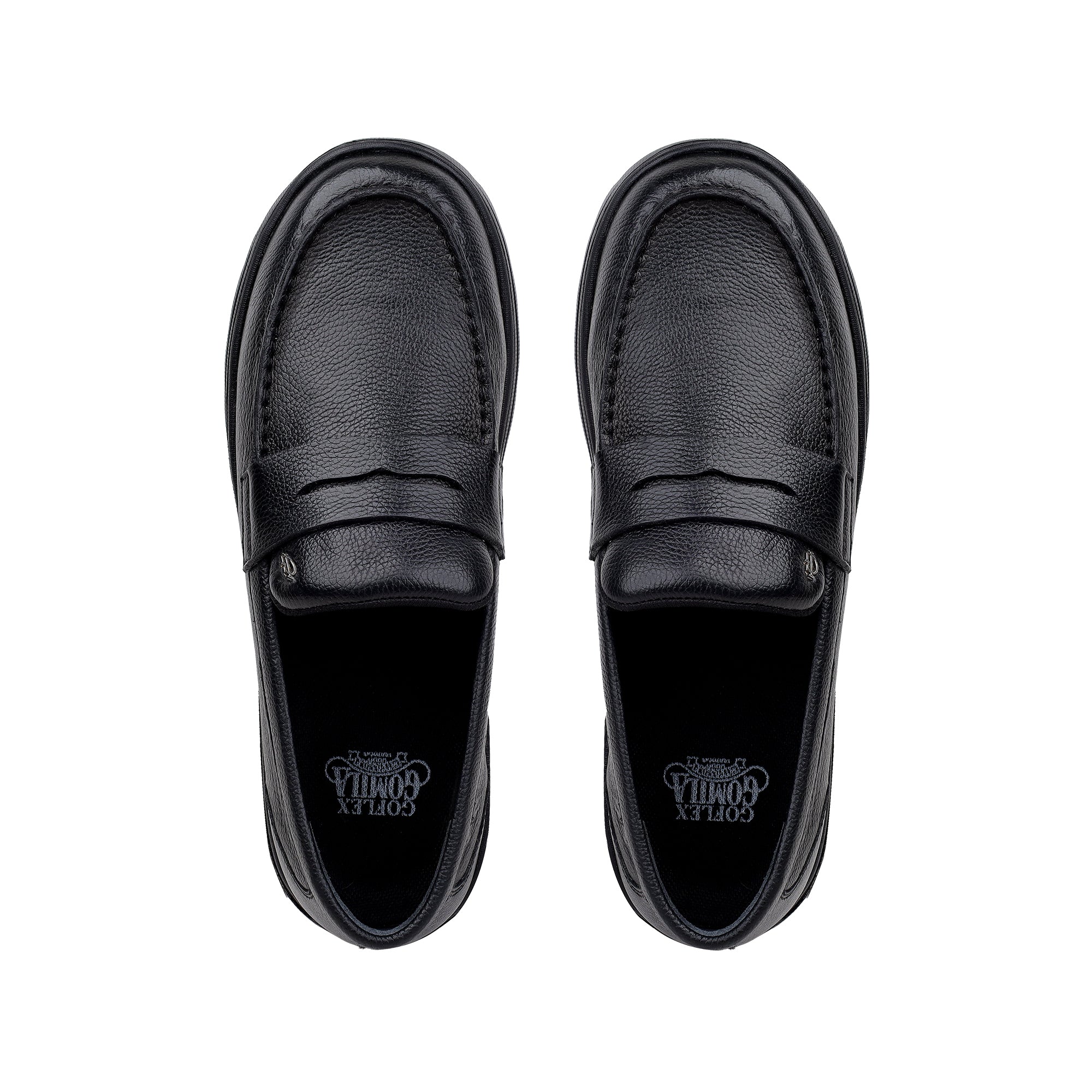 Otto - Men's Black Milled Leather Sneaker
