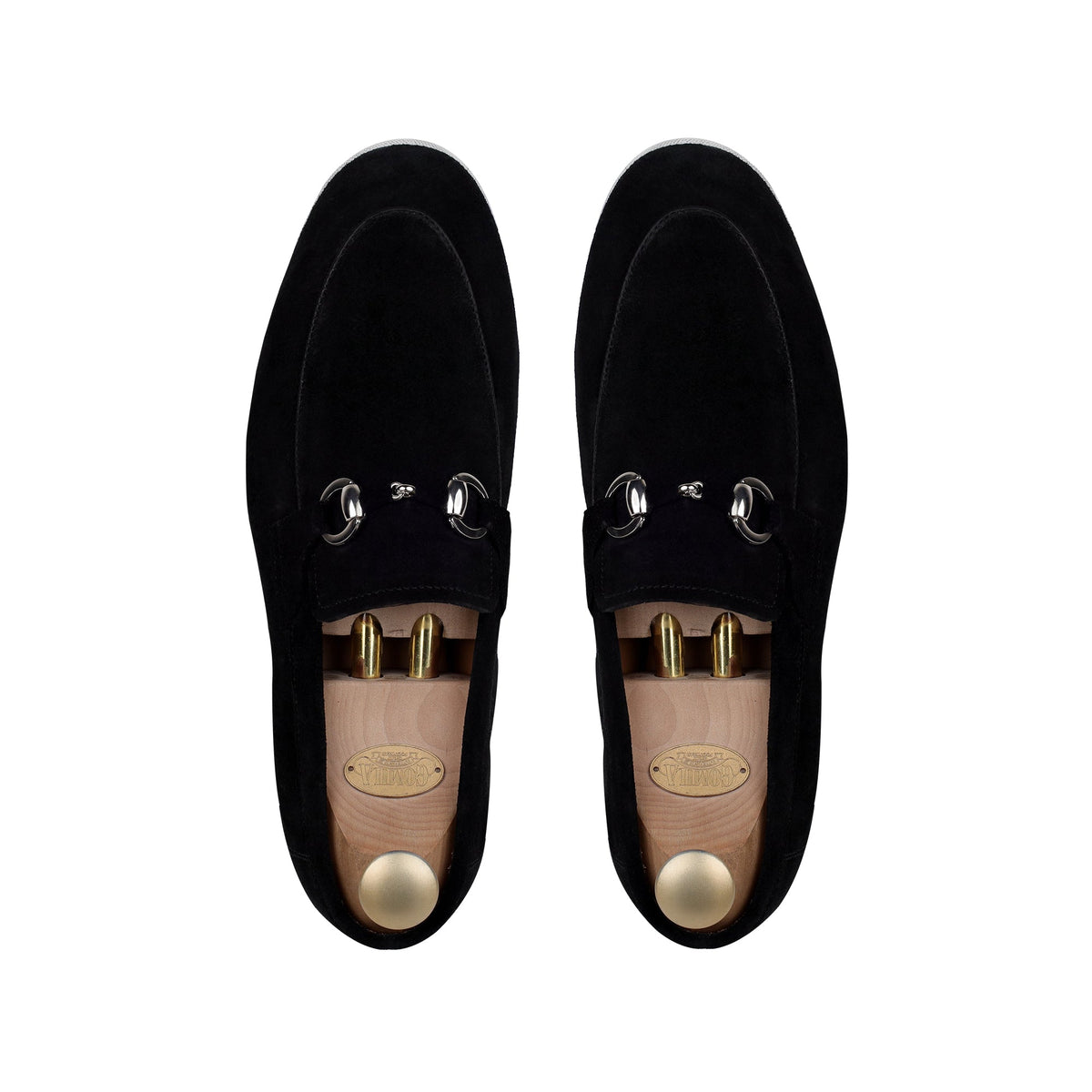 Vesco - Men's Black Suede Loafer