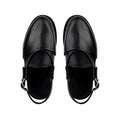 Evan - Children’s Black Calf Leather Sandal
