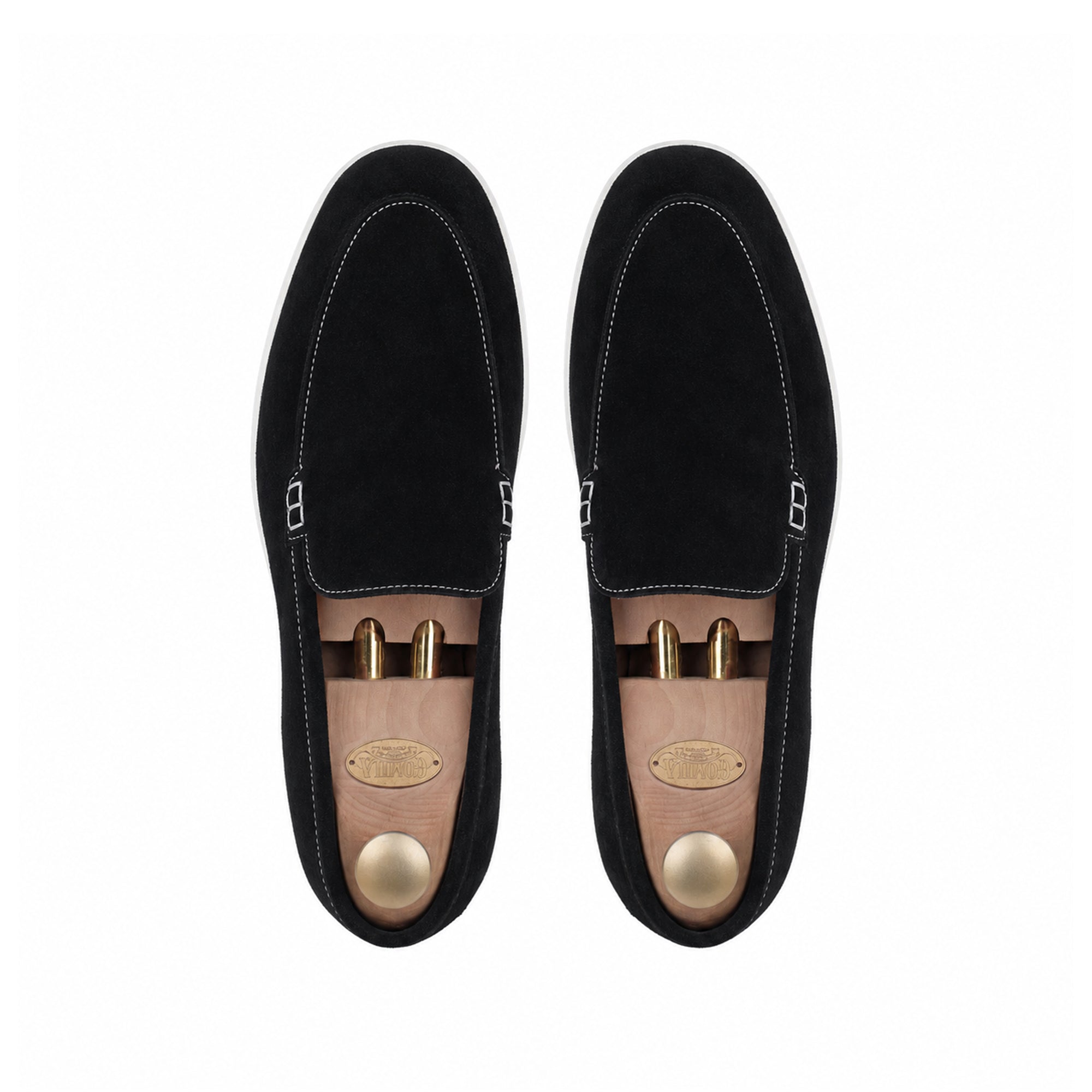 Crest - Men's Black Suede Loafer
