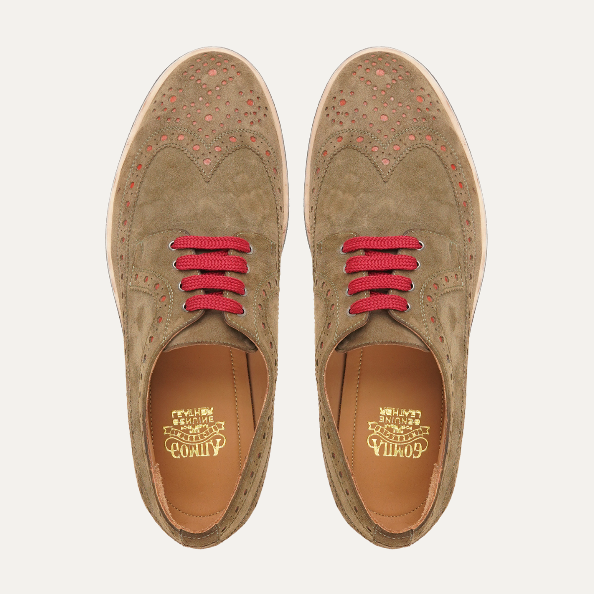 Jack - Men's Light Brown Kid Suede Derby Shoe