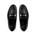 Chad -  Children's Black Calf Leather Loafers