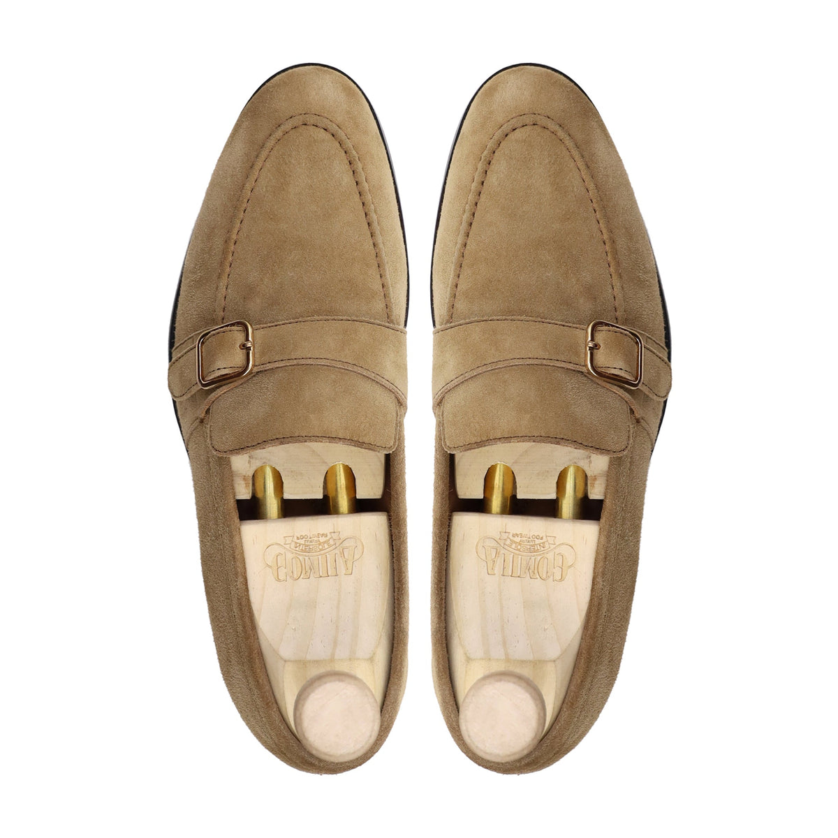 Raven - Men's Camel Kid Suede Loafer