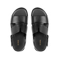 Amora - Men's Black Calf Leather Sandal