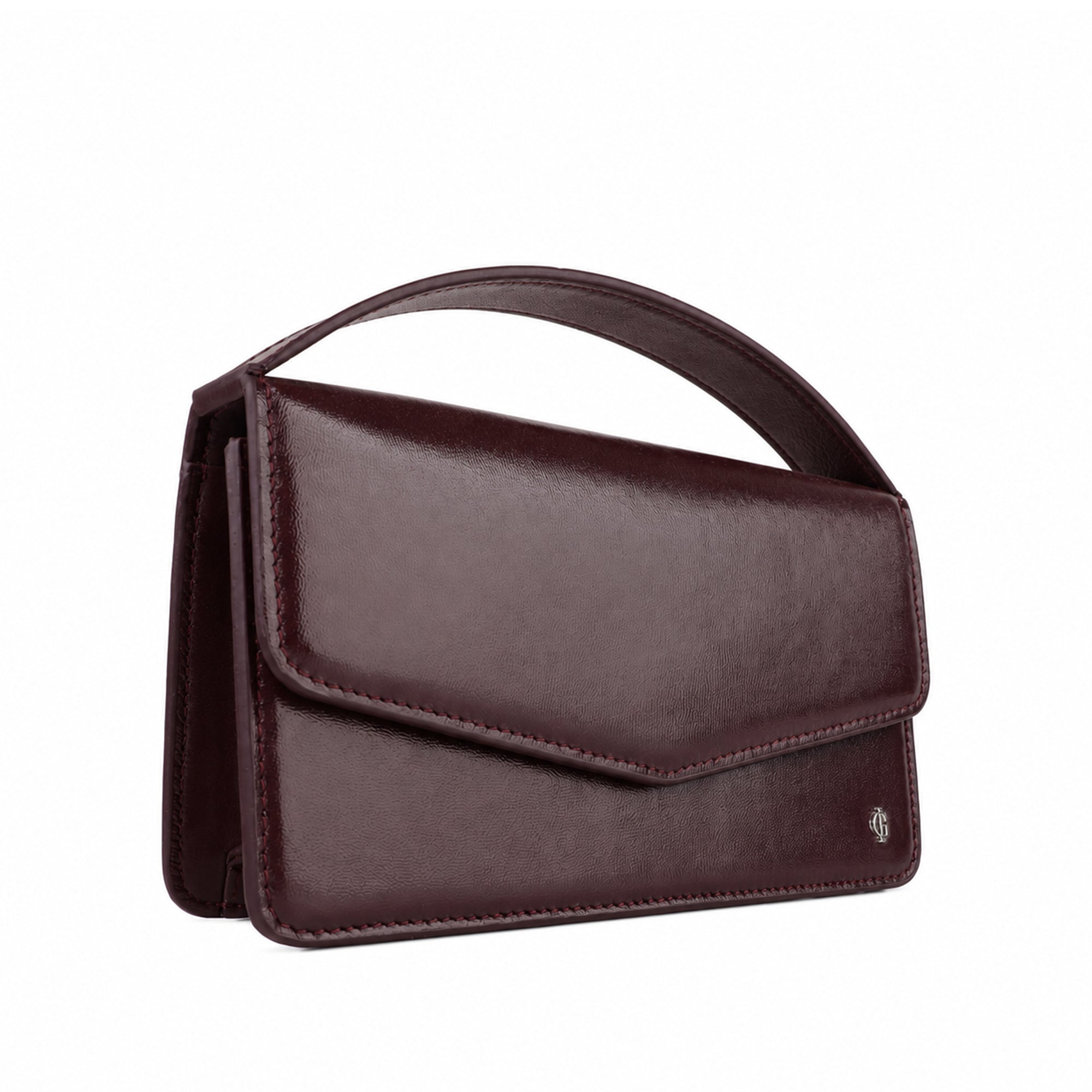 Victoria  - Burgundy Micro Hand Bag