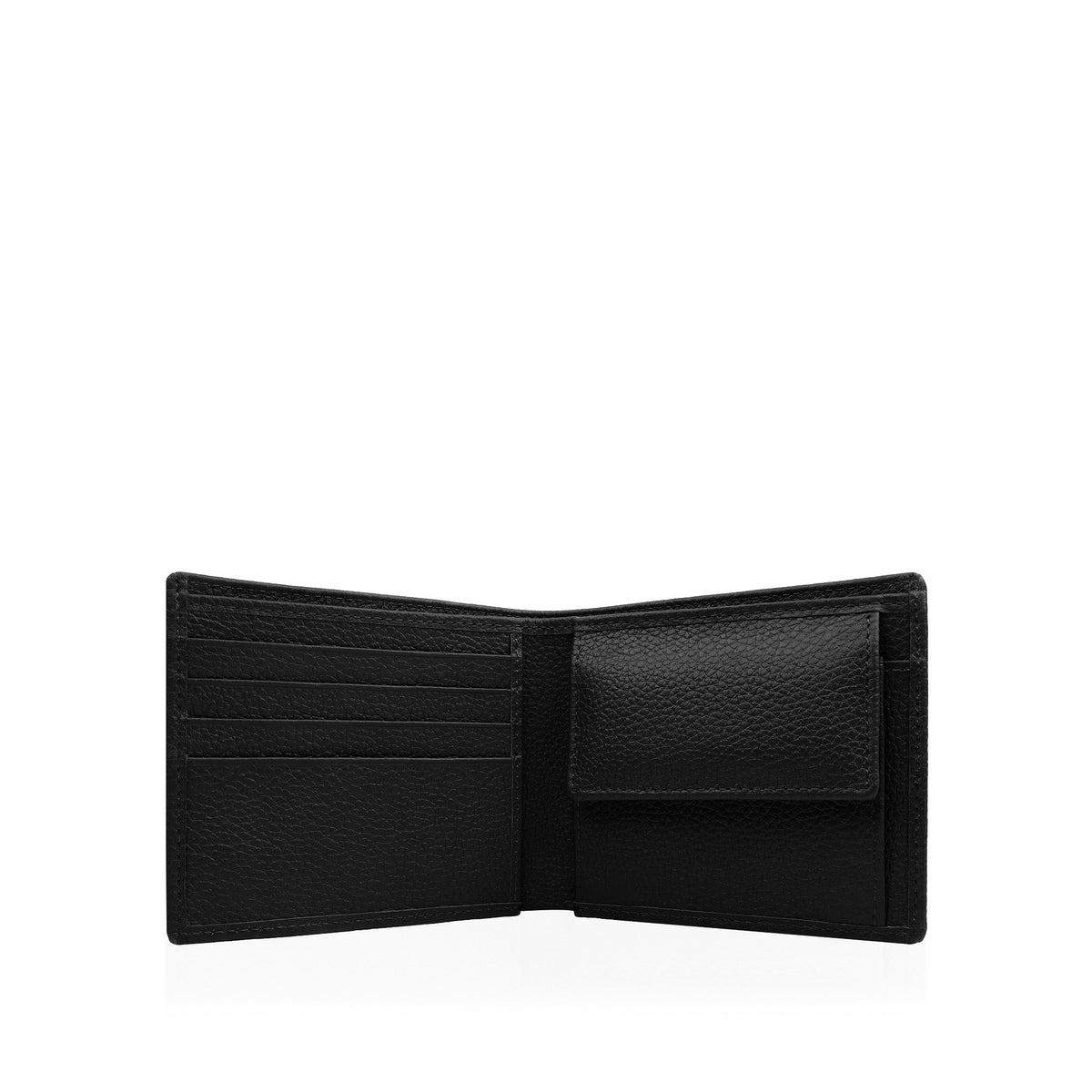 Boget - Black Pebble Grain Leather Wallet