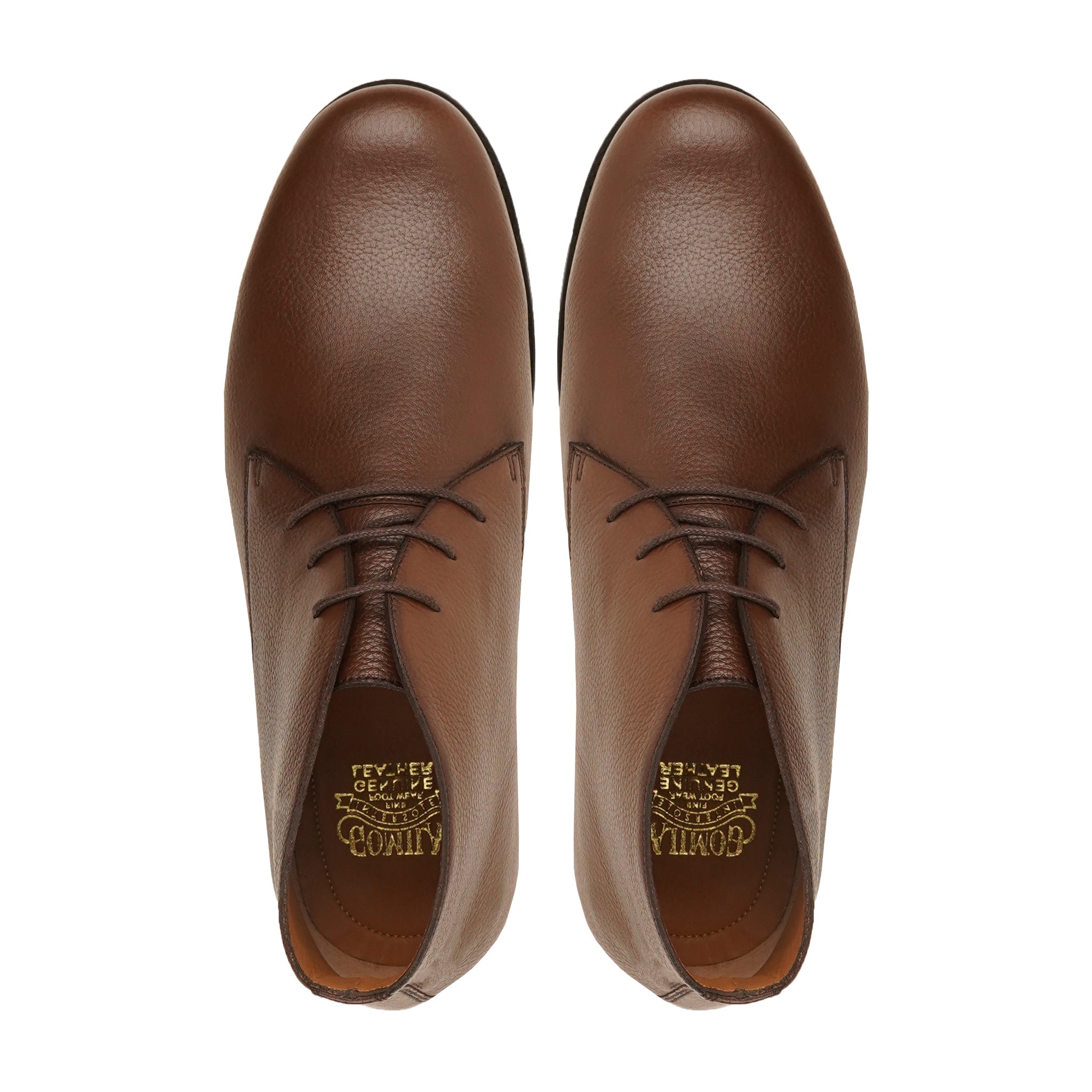 Benin - Men's Dark Brown Pebble Grain Chukka Boot