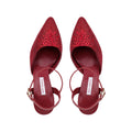 Vanessa - Women’s Oxblood Hand Set Crystals 90mm Heels