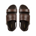 Fidel  - Men's Light Brown Calf Leather Sandal