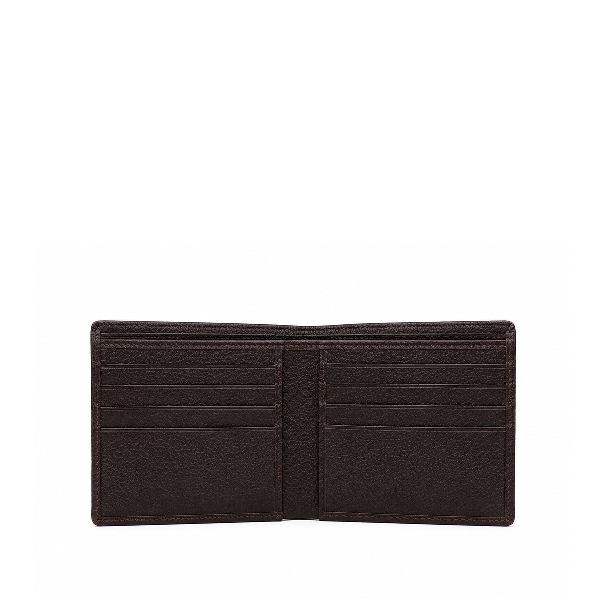 Felix - Dark Brown Pebble Grain Leather Wallet