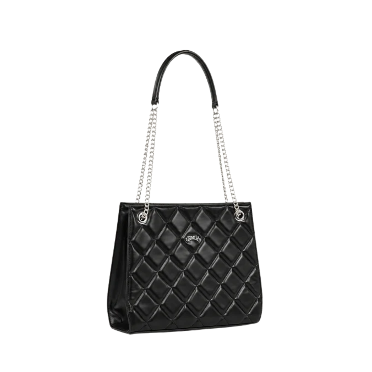 Vexa- Black Calf Leather Hand Bag