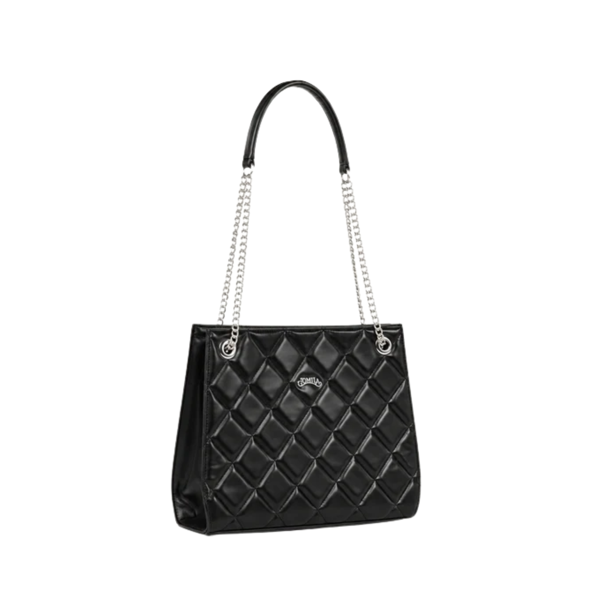 Vexa- Black Calf Leather Hand Bag