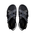 Galo - Men's Black & Grey Calf Leather Sandal