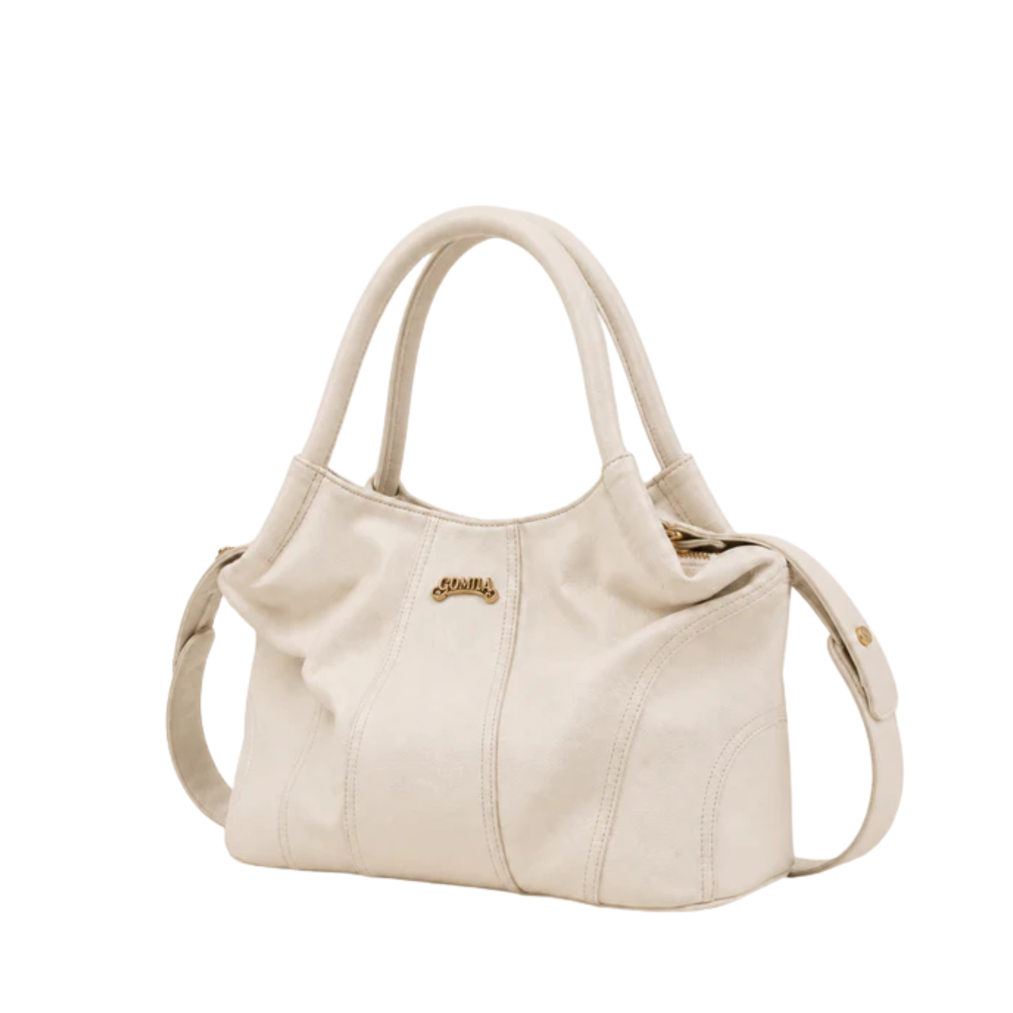 Lushia - Skin Pebble Grain Leather Hand Bag