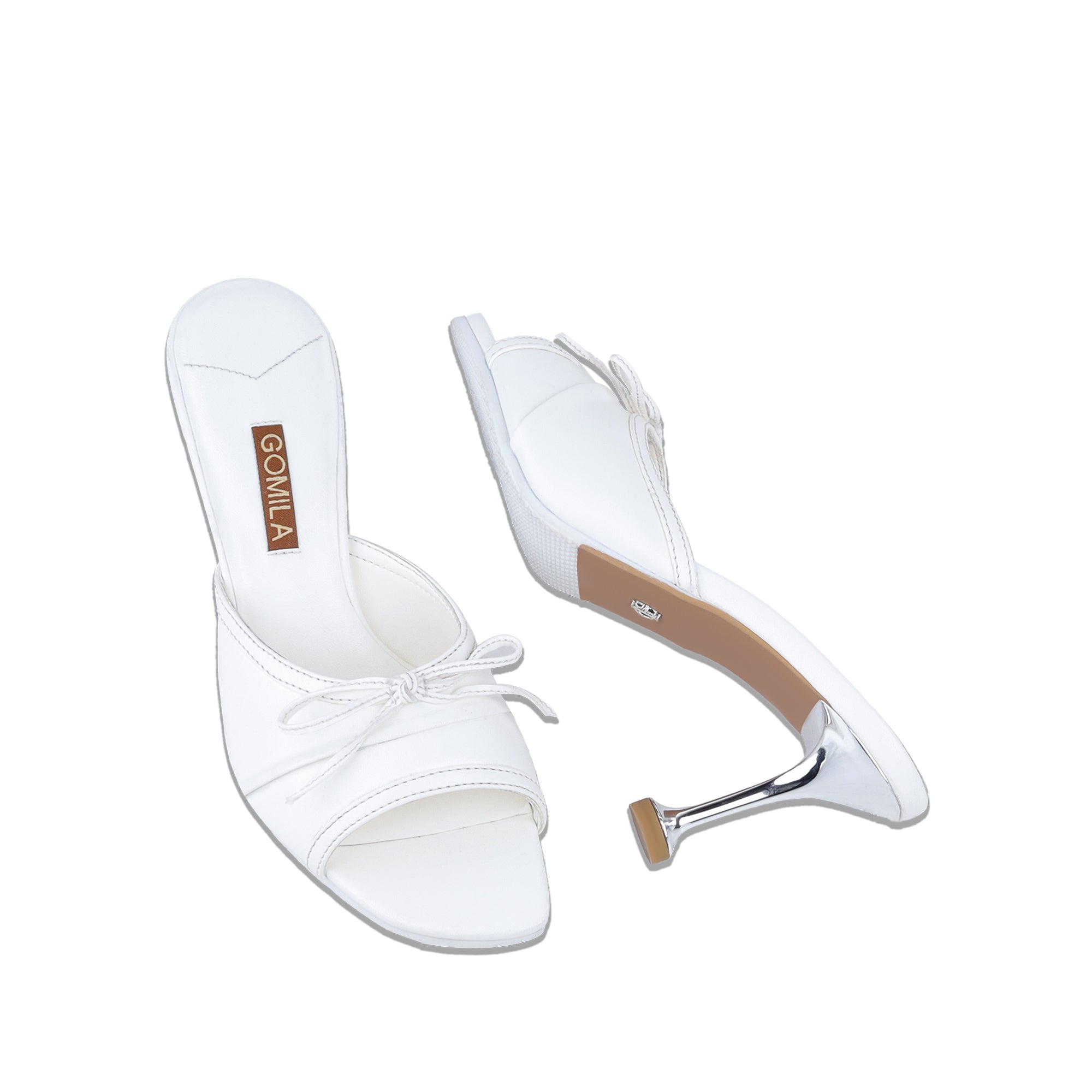 Kate - Women’s White 70mm Heels