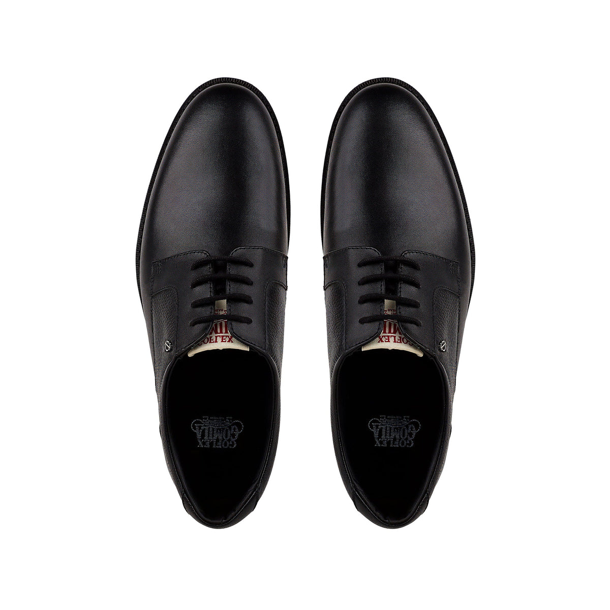 Mark - Men's Black Milled Leather Derby