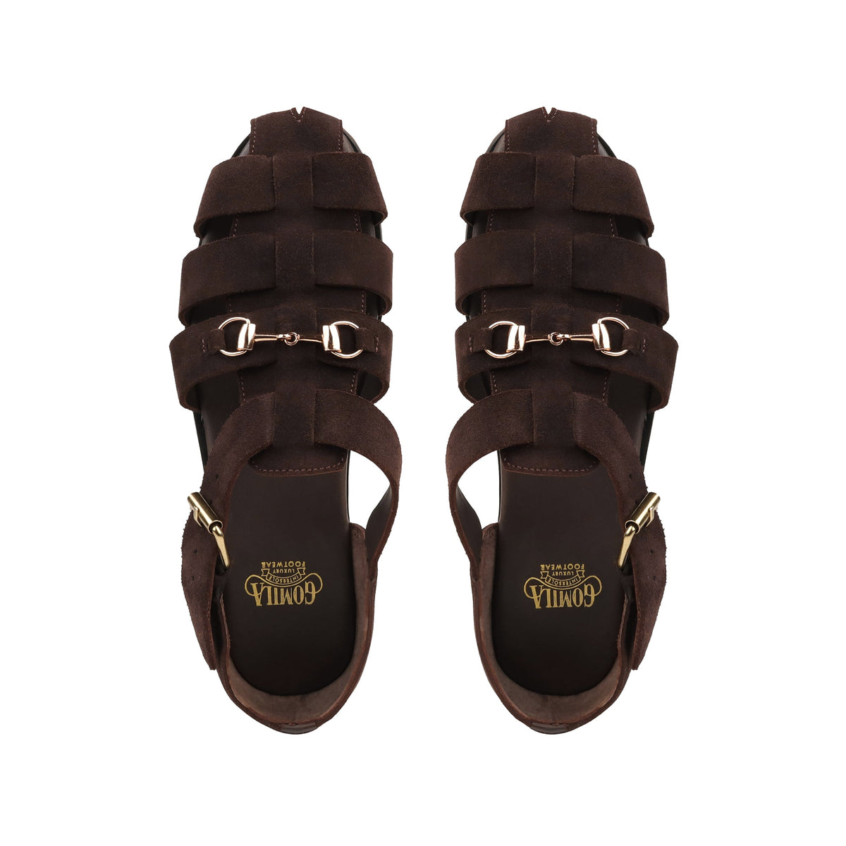 Gaspar - Men's Chocolate Brown Suede Sandal