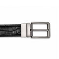 Orno - Men's Black & Dark Brown Double Sided Belt
