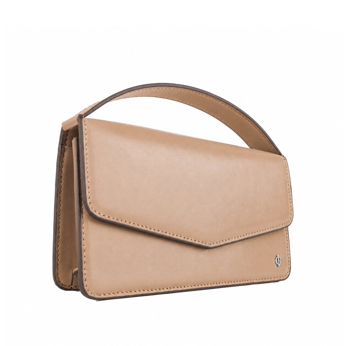 Victoria  - Camel Brown Micro Hand Bag