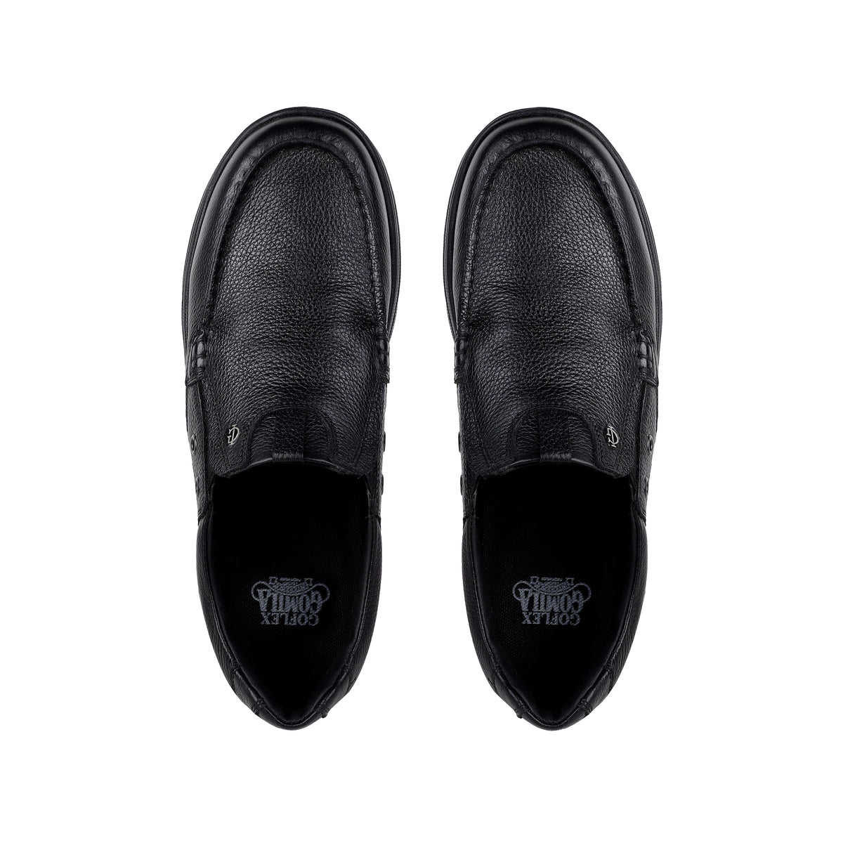 Jude - Men's Black Pebble Leather Sneaker