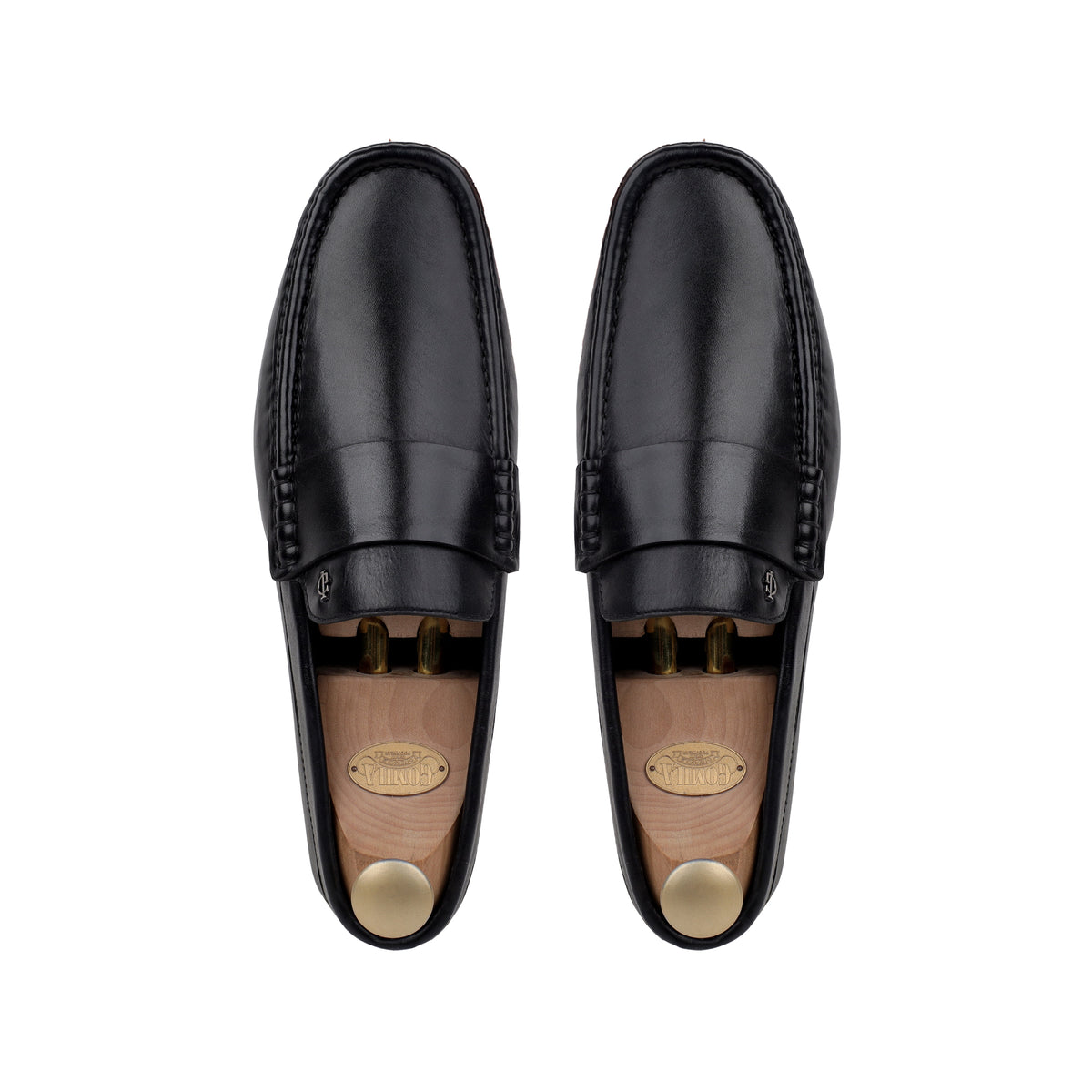 Corey - Men's Black Calf Leather Driver