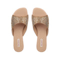Amber - Women's Champagne Rhinestone Slipper