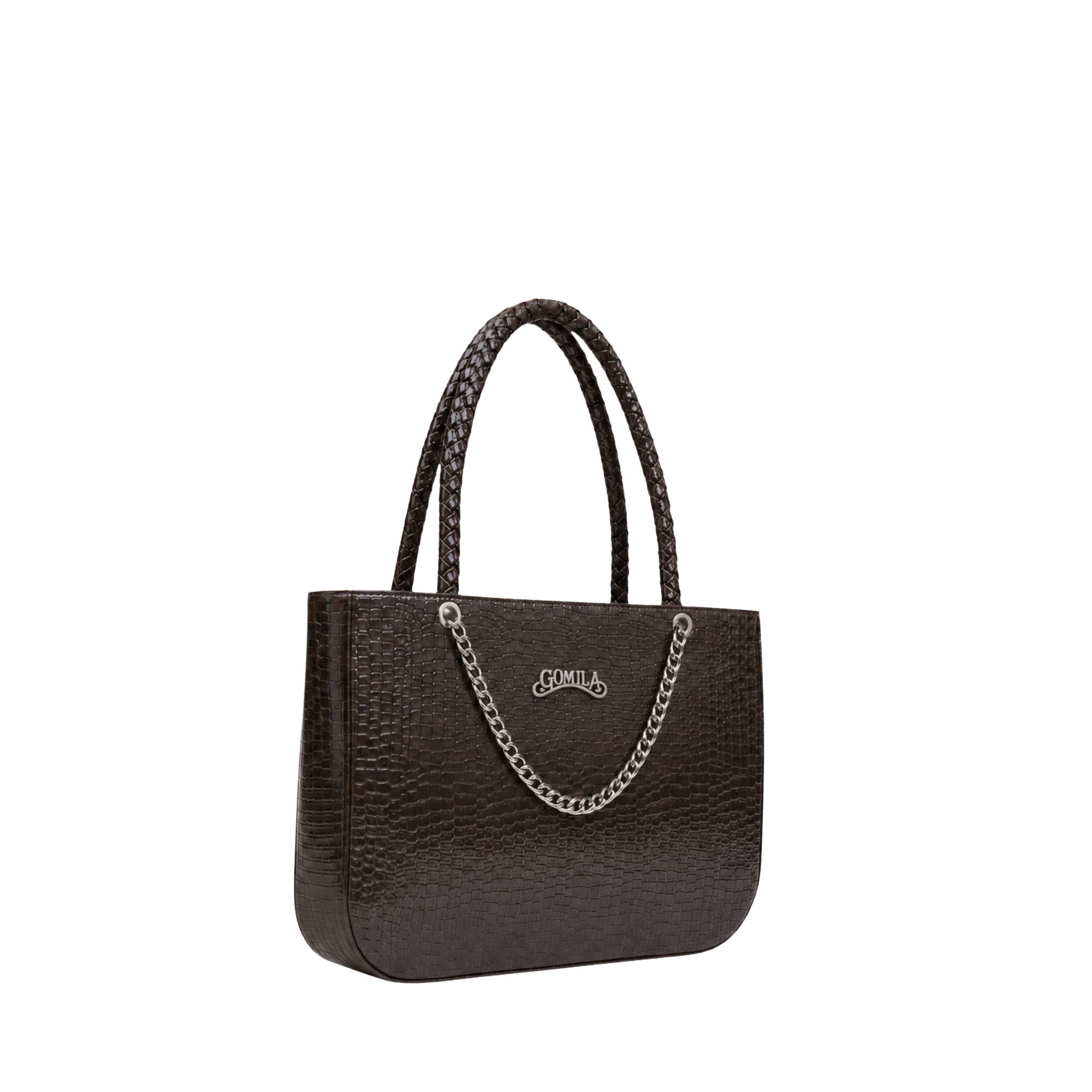Lacey - Dark Grey Calf Leather Hand Bag