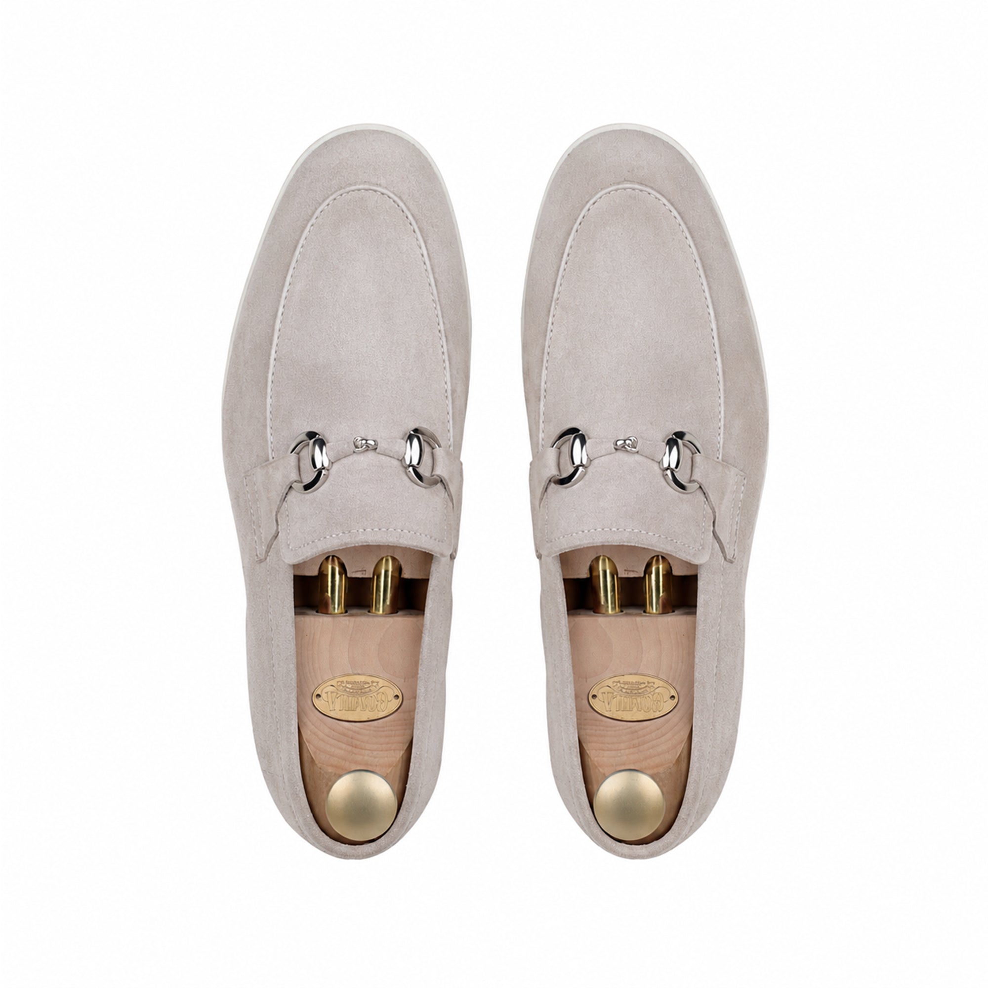 Vesco - Men's Steel Grey Suede Loafer