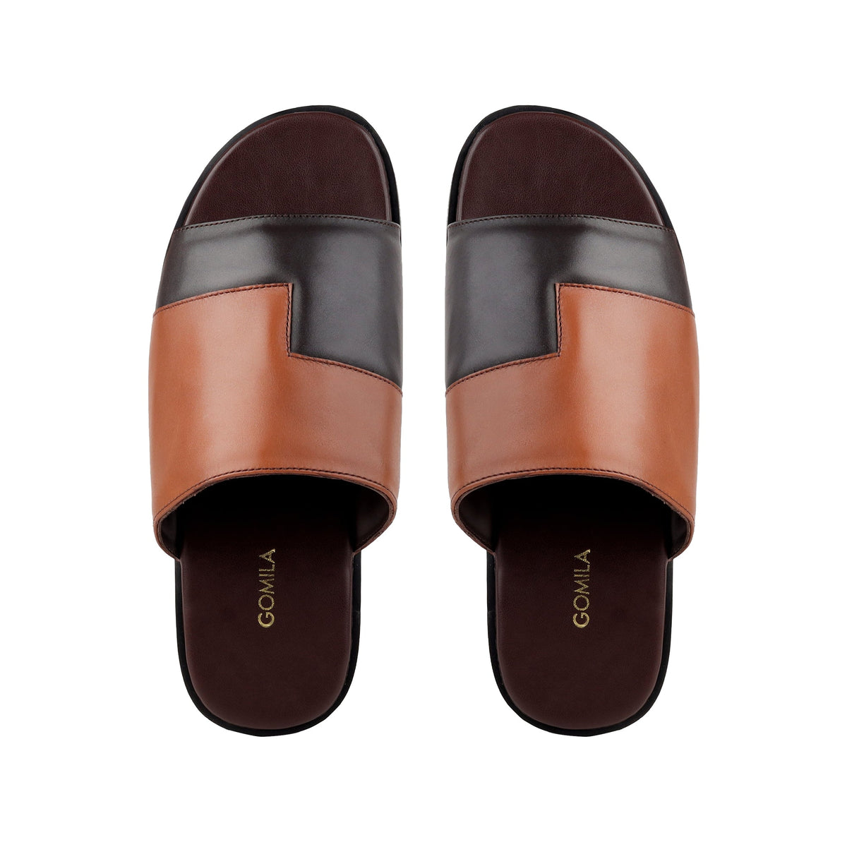 Borela - Men's Tan Calf Leather Slipper