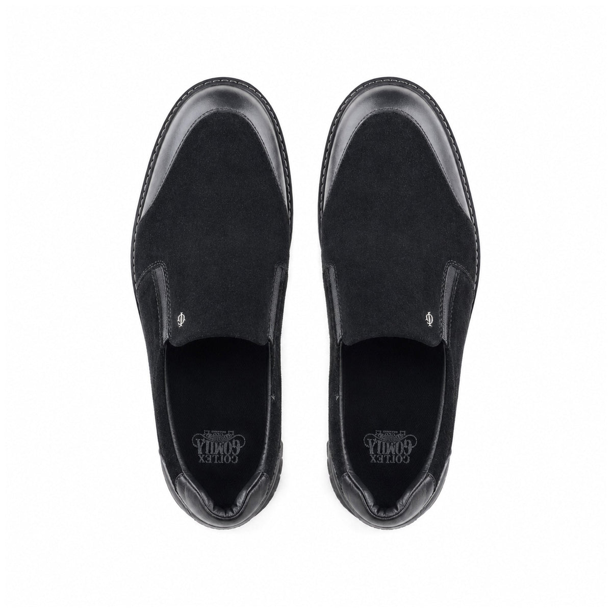 Amador - Men's Black Suede and Milled Leasther Sneaker