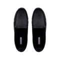 Amira - Women's Black Milled Leather Driver