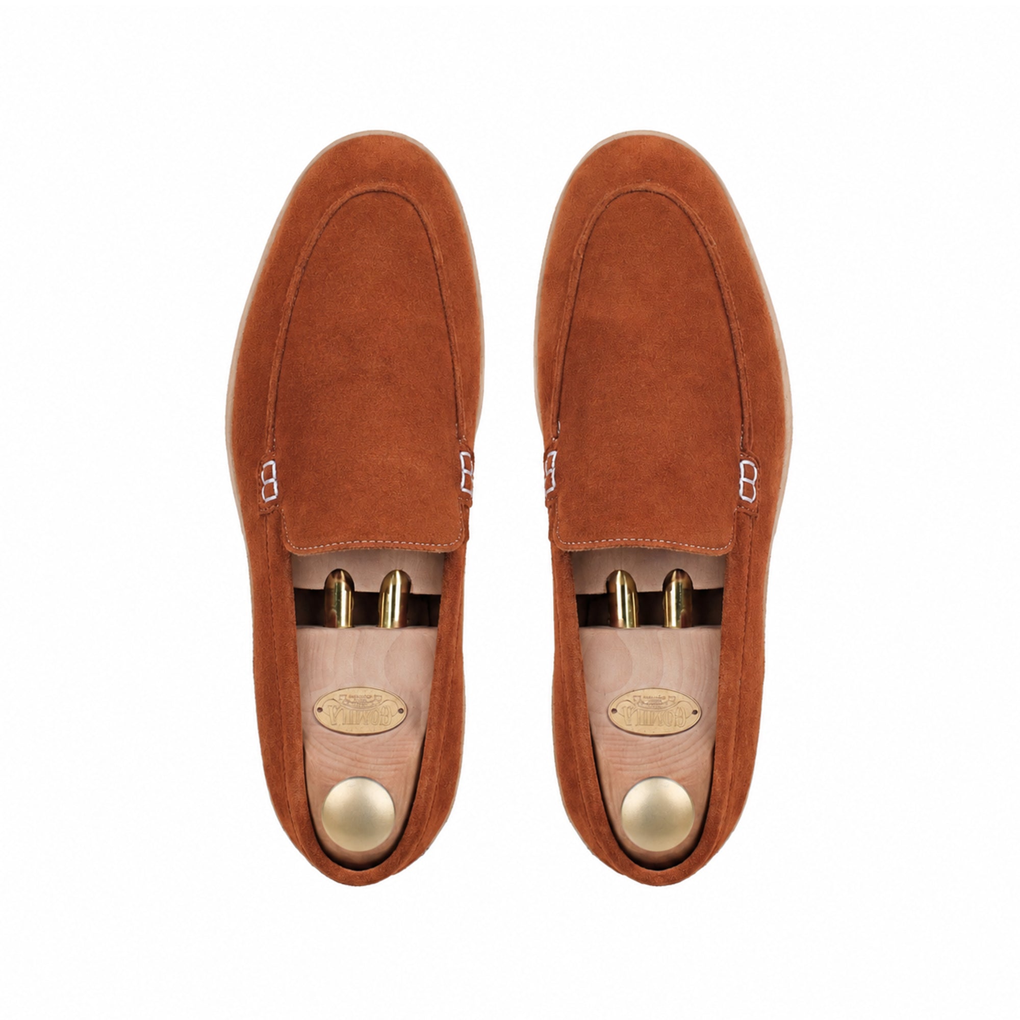 Crest - Men's Cognac Split Seude Loafer