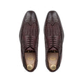 Yasnole - Men's Oxblood Hand Woven Opanka Construction Calf Leather Derby