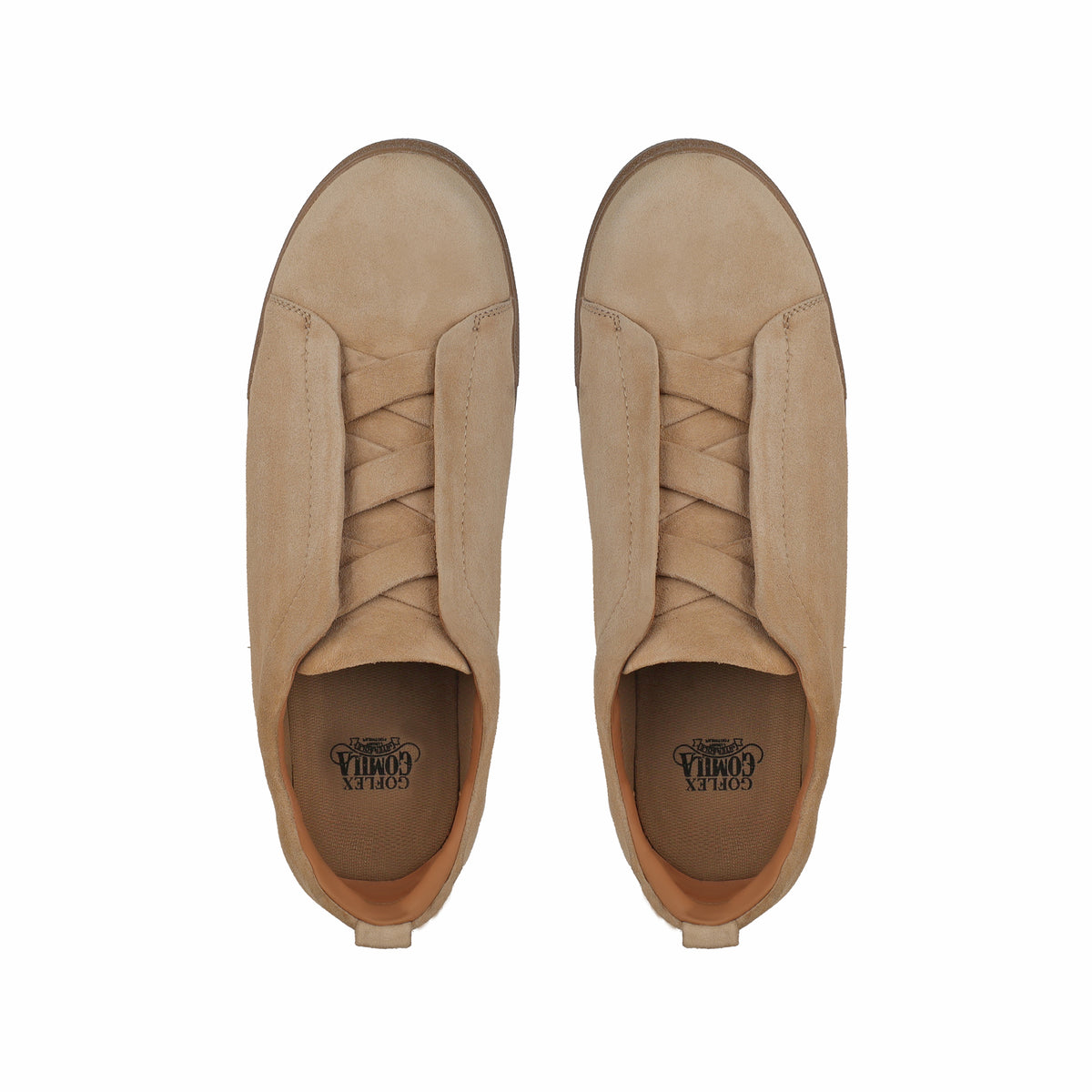 London - Men’s Biege Suede Leather Sneaker