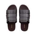 Cozyo - Men's Dark Brown Calf Leather Slipper