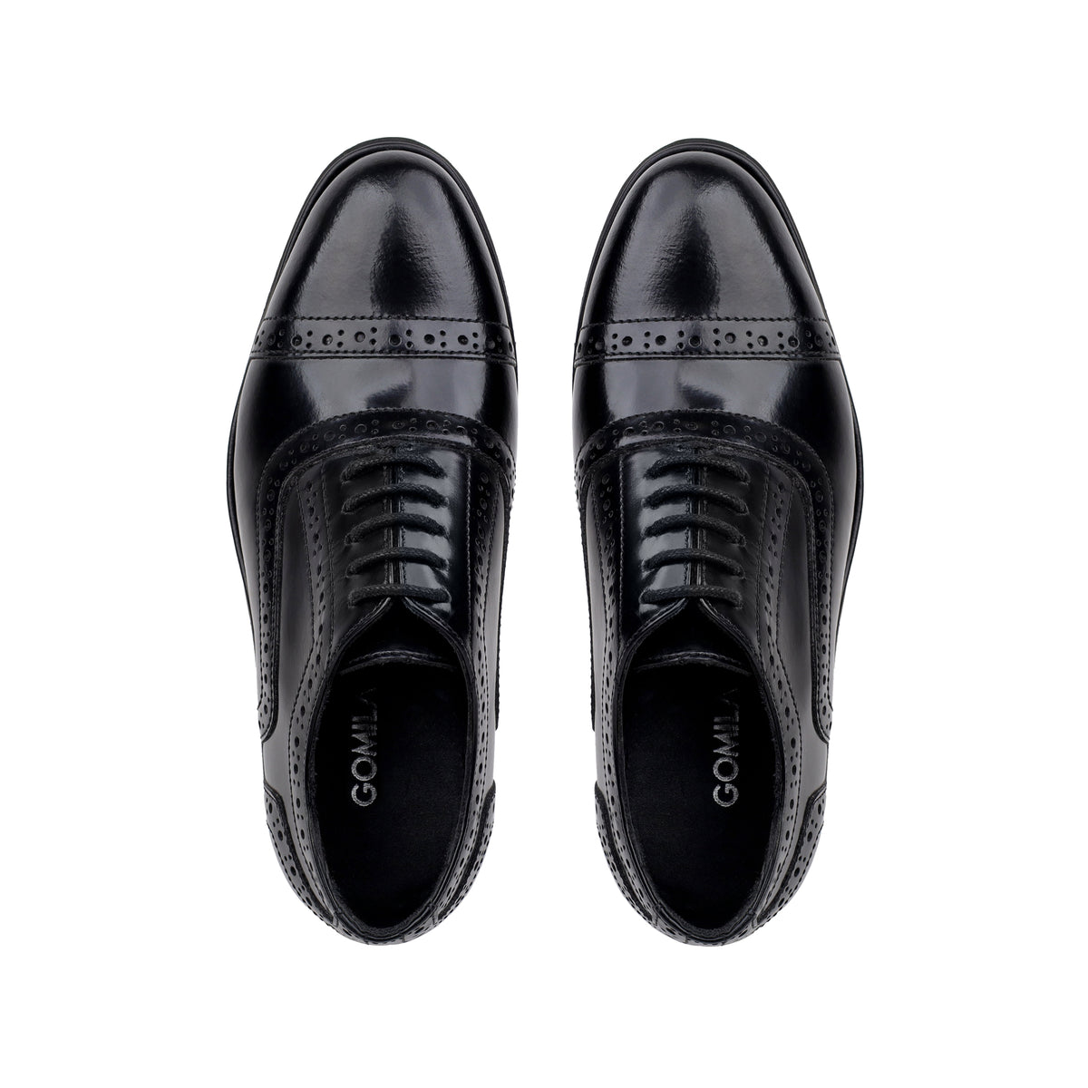 Bret -  Children's Black Leather Oxford
