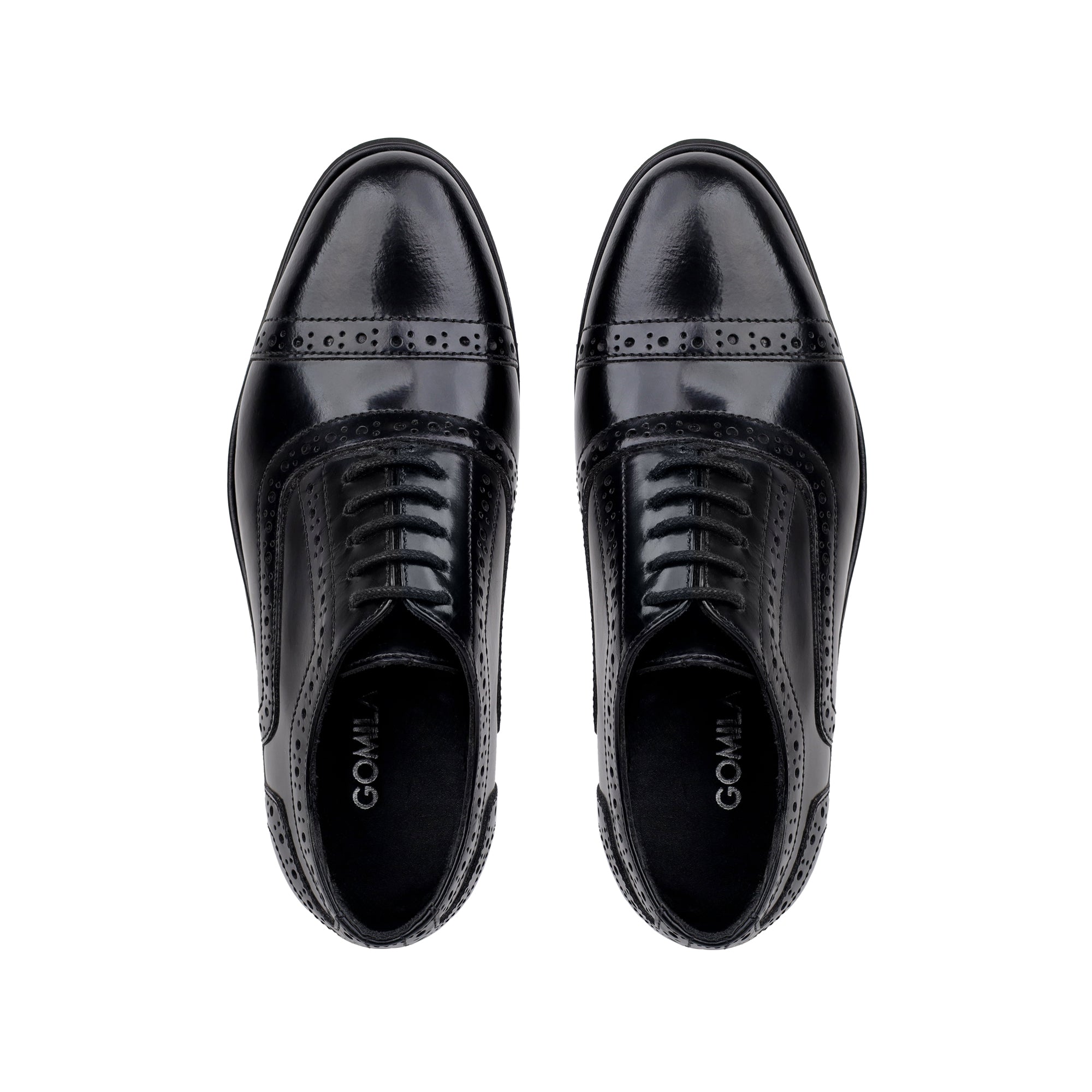 Bret -  Children's Black Leather Oxford