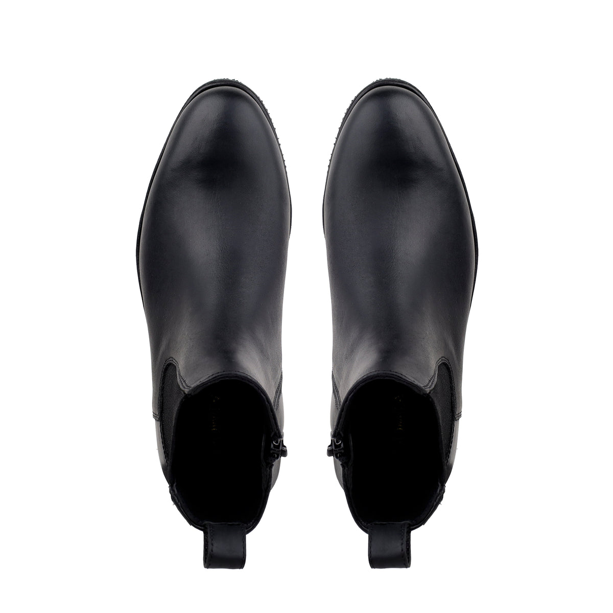 Kian -  Children's Black Pullup Leather Chelsea