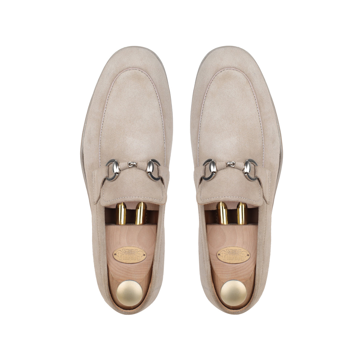 Albert - Men's Biege Suede Loafer