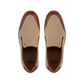 Amador - Men's Camel Brown Suede and Milled Leasther Sneaker