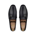 Devin - Men's Black Milled Leather Driver