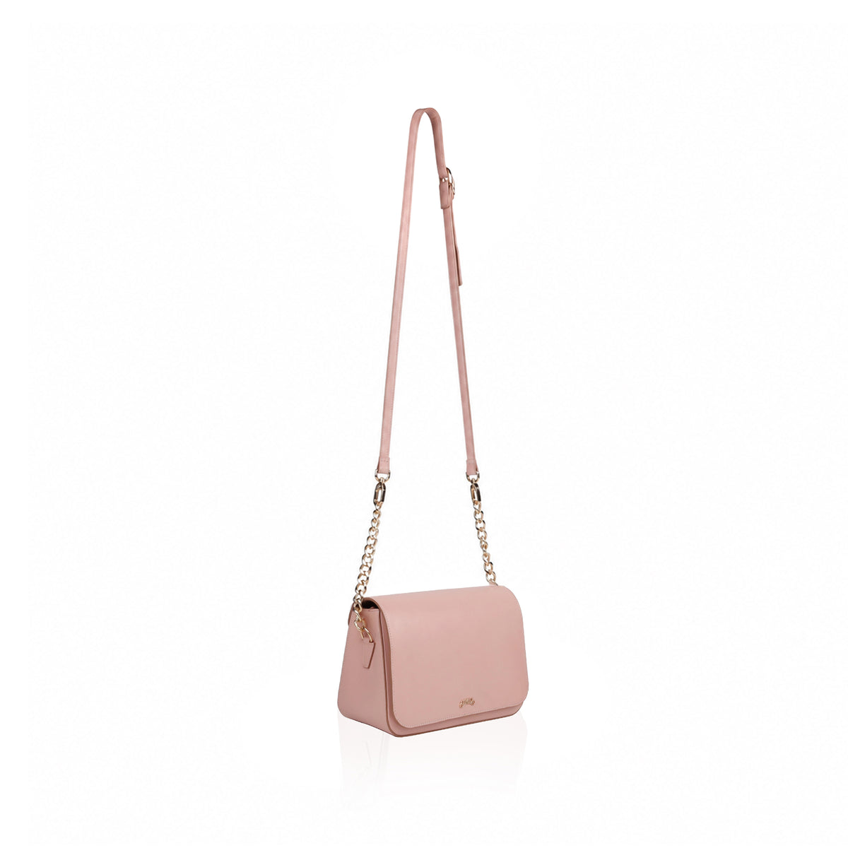 Alice  -  Women's Light Pink Leather Handbag