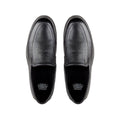 Neil - Men's Black Milled Leather Sneaker
