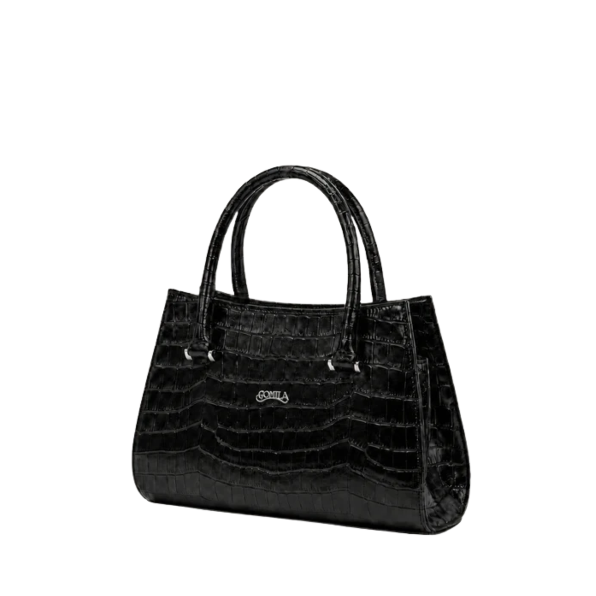 Alora - Black Calf Leather Hand Bag
