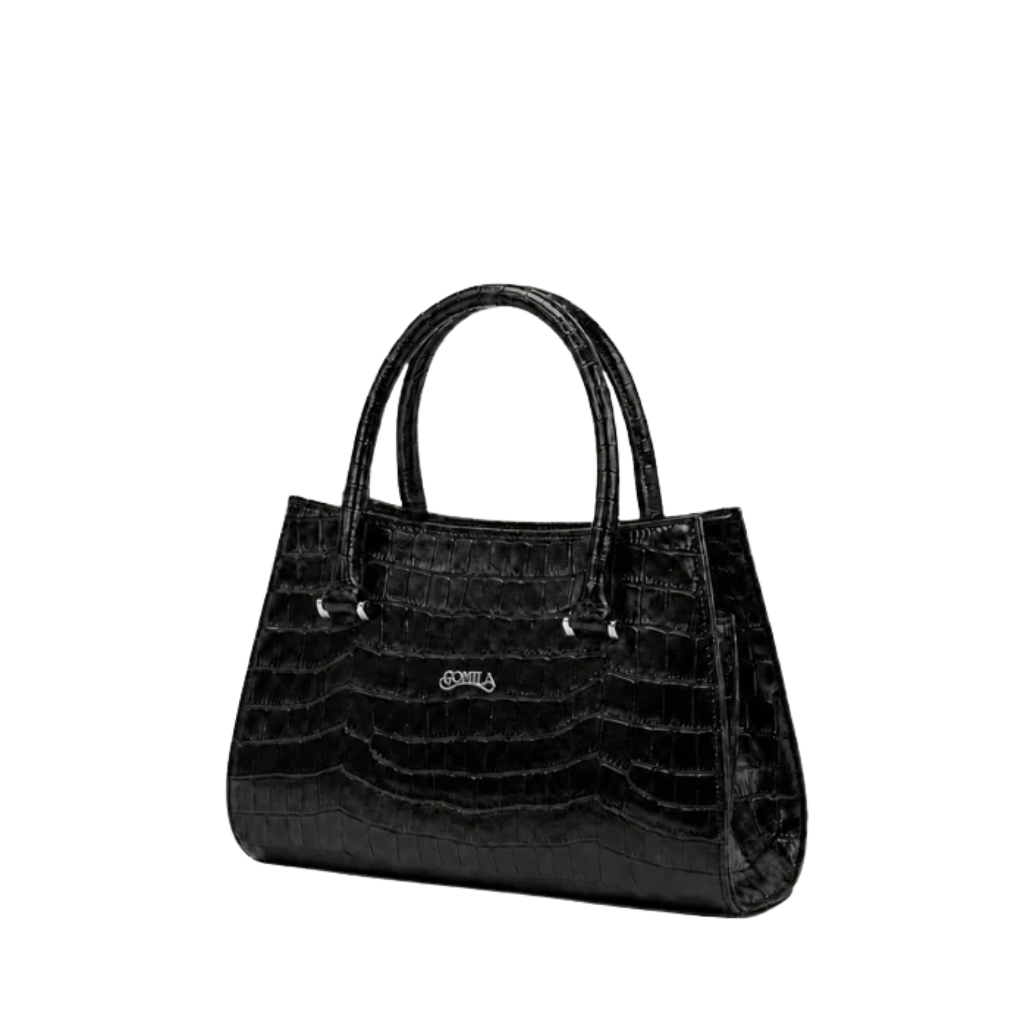 Alora - Black Calf Leather Hand Bag