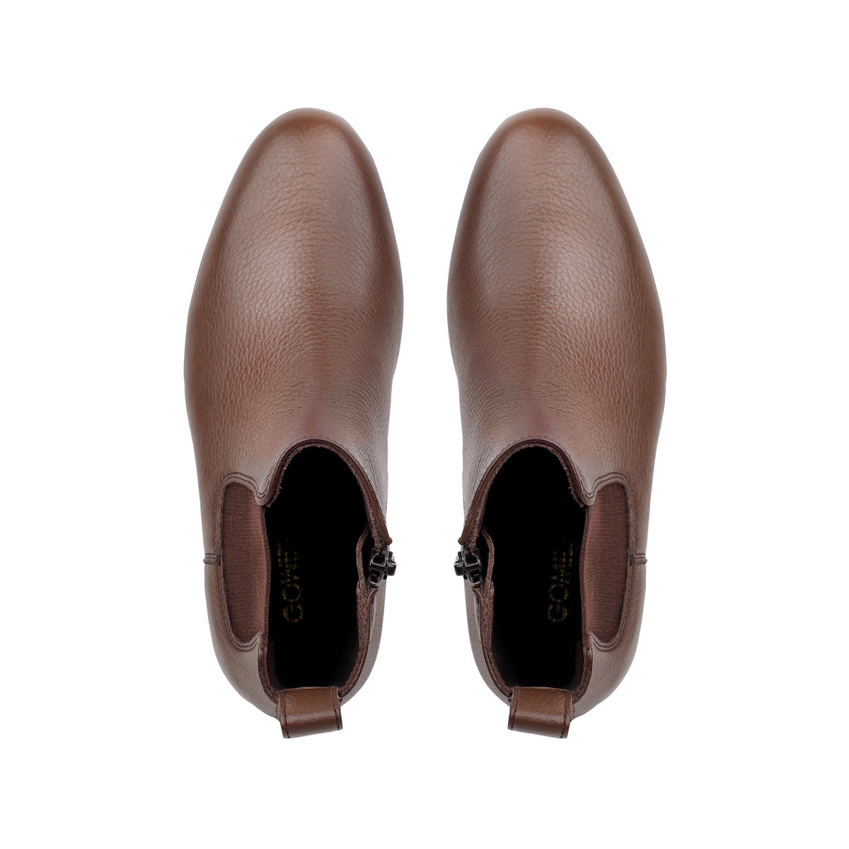 Kian -  Children's Light Brown Milled Leather Chelsea