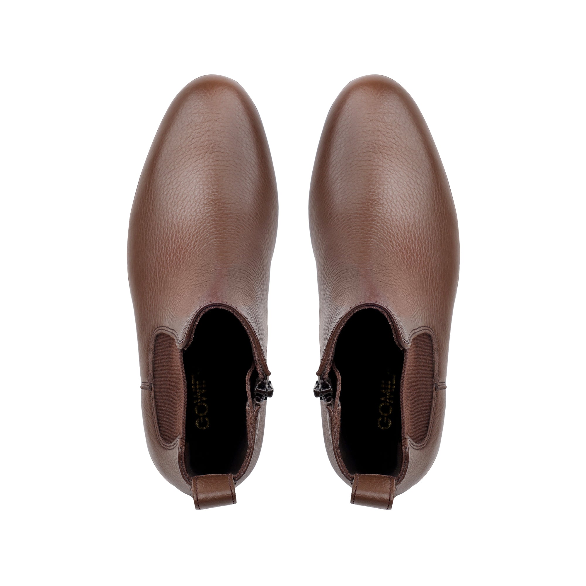 Kian -  Children's Light Brown Milled Leather Chelsea
