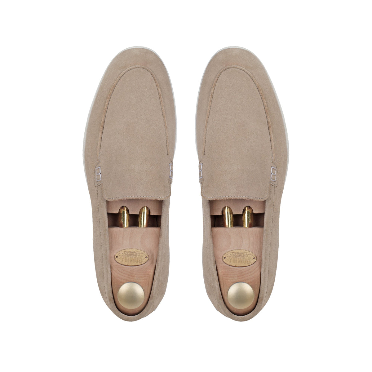 Crest - Men's Biege Suede Loafer