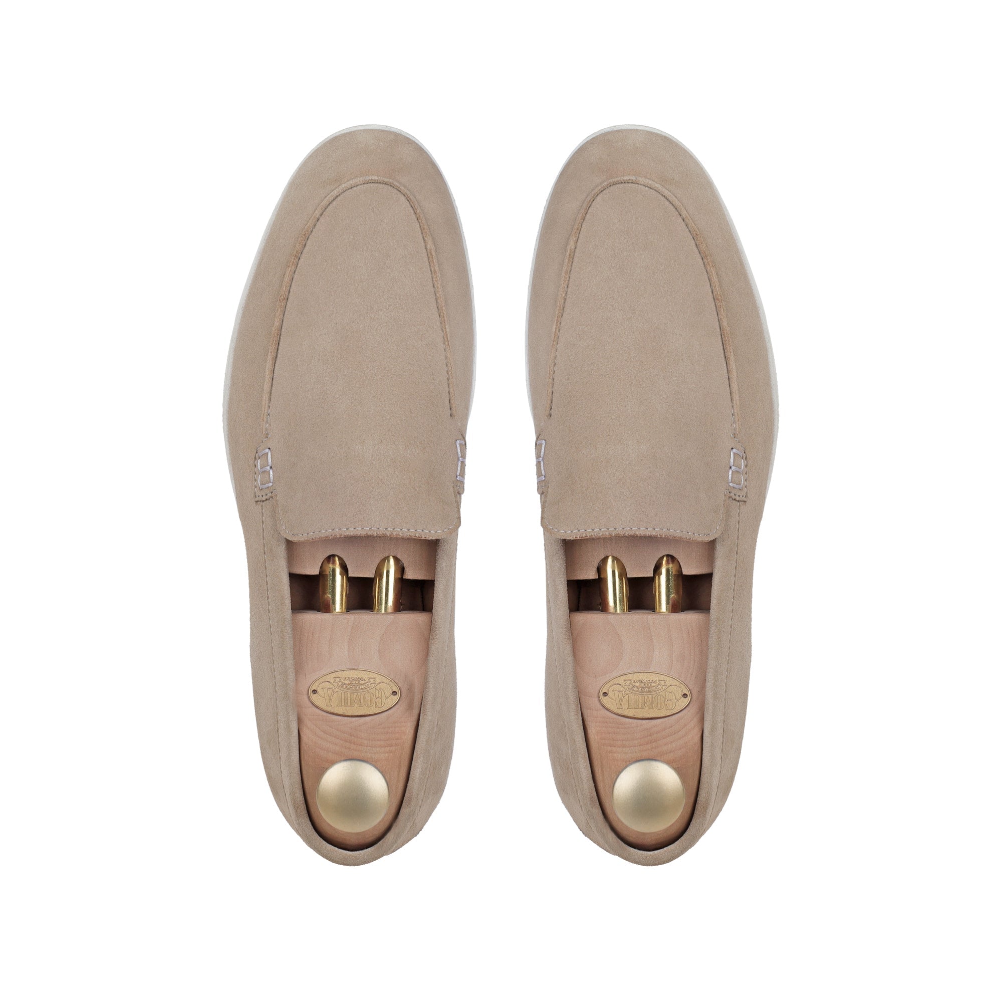 Crest - Men's Biege Suede Loafer